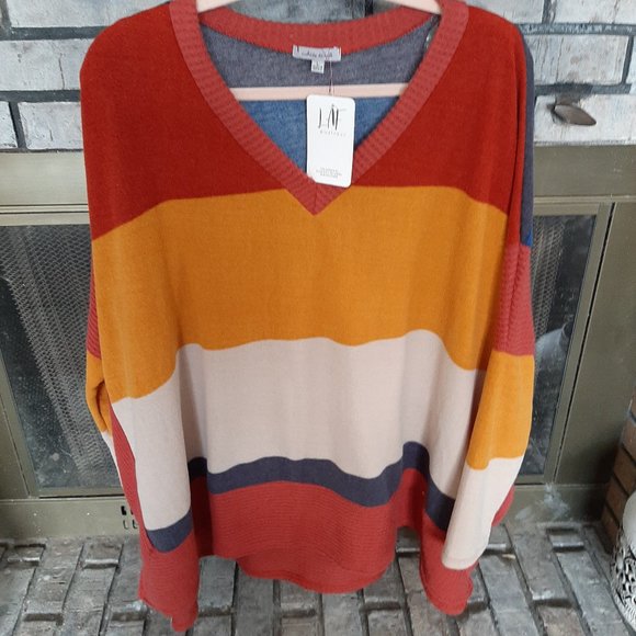 NWT Striped Sweater - Picture 1 of 5